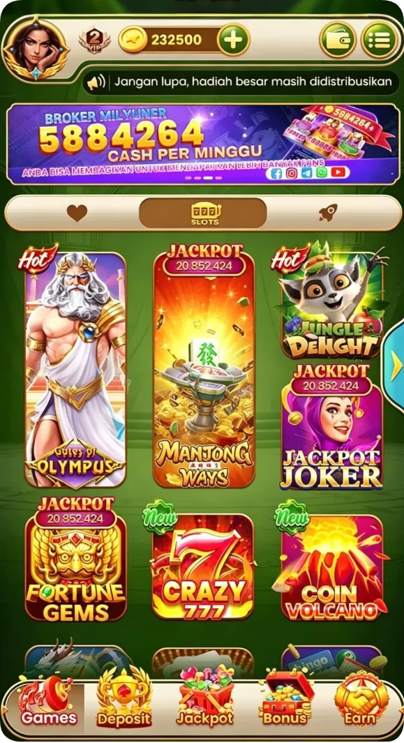 Tampilan utama aplikasi Review Aplikasi royal88 yang intuitif dan efisien.